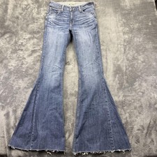 Ariat R.E.A.L. Kalani Jeans Womens 30L Blue Medium Wash High Rise Flare Stretch