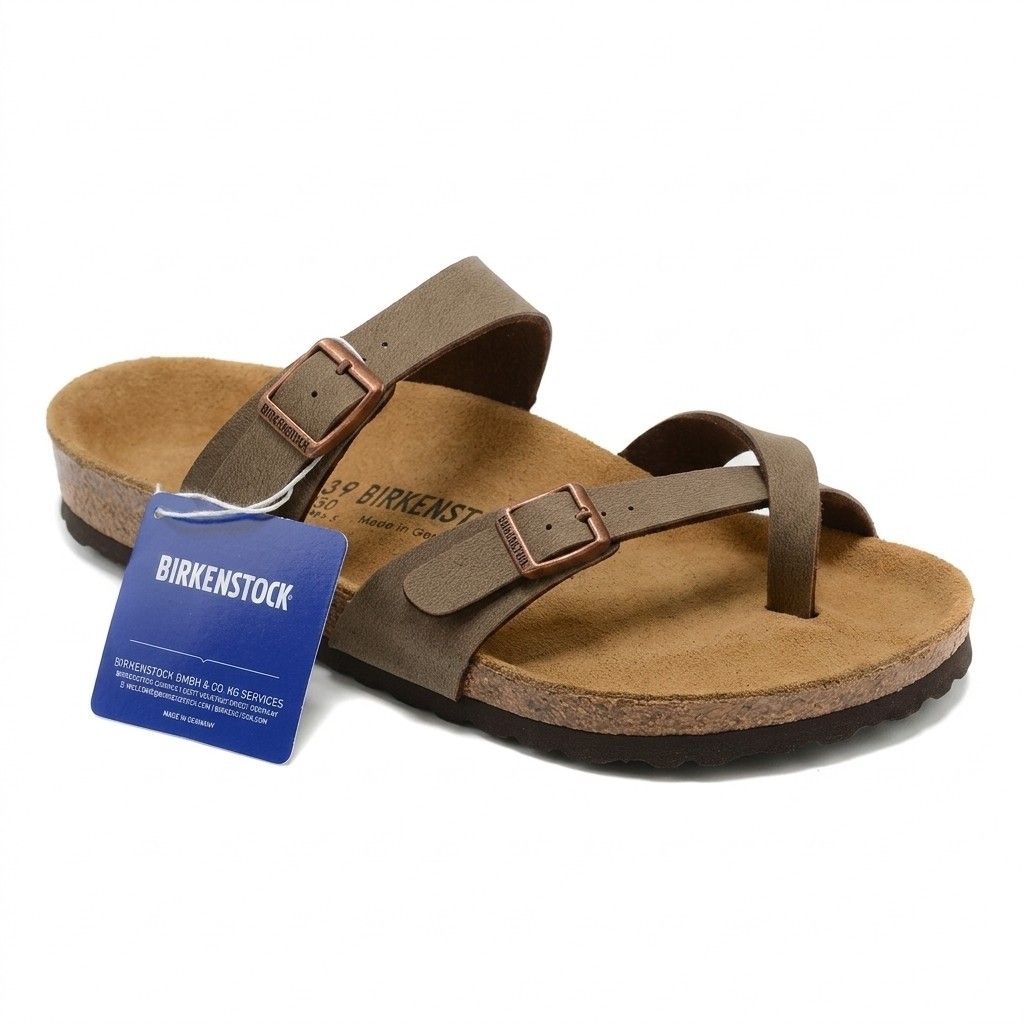 Mayari Birko-Flor Sandals Classic Birkibuc Cork Two-Strap Toe Loop Comfort Shoes