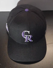 Colorado Rockies Hat Cap Snap Back '47 Brand Black Logo Side Patch Baseball MLB