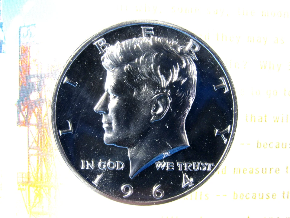 1964 P Accented Hair, Silver Kennedy Half Dollar NGC Pf 68 - Image 4 of 4