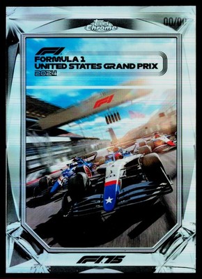 2025 Topps Chrome Formula 1 #F175-8 Formula 1 Grand Prix 2024 Diamond Drives B21