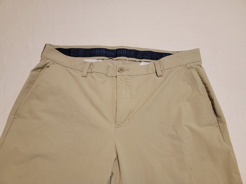 Vineyard Vines Beige Men's Size 36X30 Performance Golf Stretch 5 Pocket Pants - Picture 2 of 6