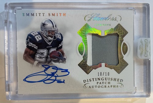 EMMITT SMITH 2018 FLAWLESS AUTO GAME USED 10/10 PATCH SUPER RARE DALLAS COWBOYS
