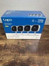 TP-Link Tapo Indoor Home Security Camera C100 1080P Night Vision 4 Pack NEW