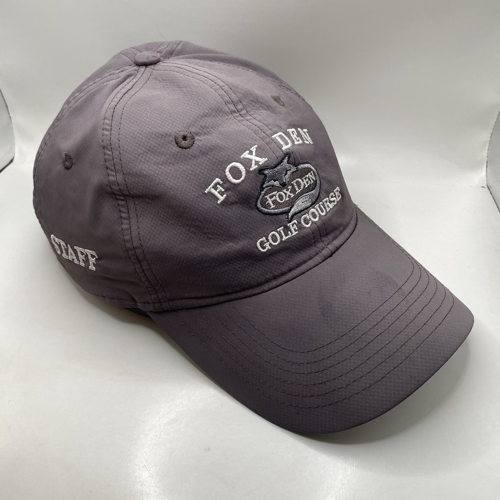 Fox Den Golf Course Hat Strapback Adjustable Gray… - image 1