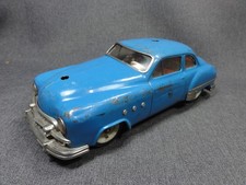 RARE SCHUCO INGENICO 5311 ELEKTRO TIN CAR TOY US ZONE GERMANY 1950S BLUE AS IS