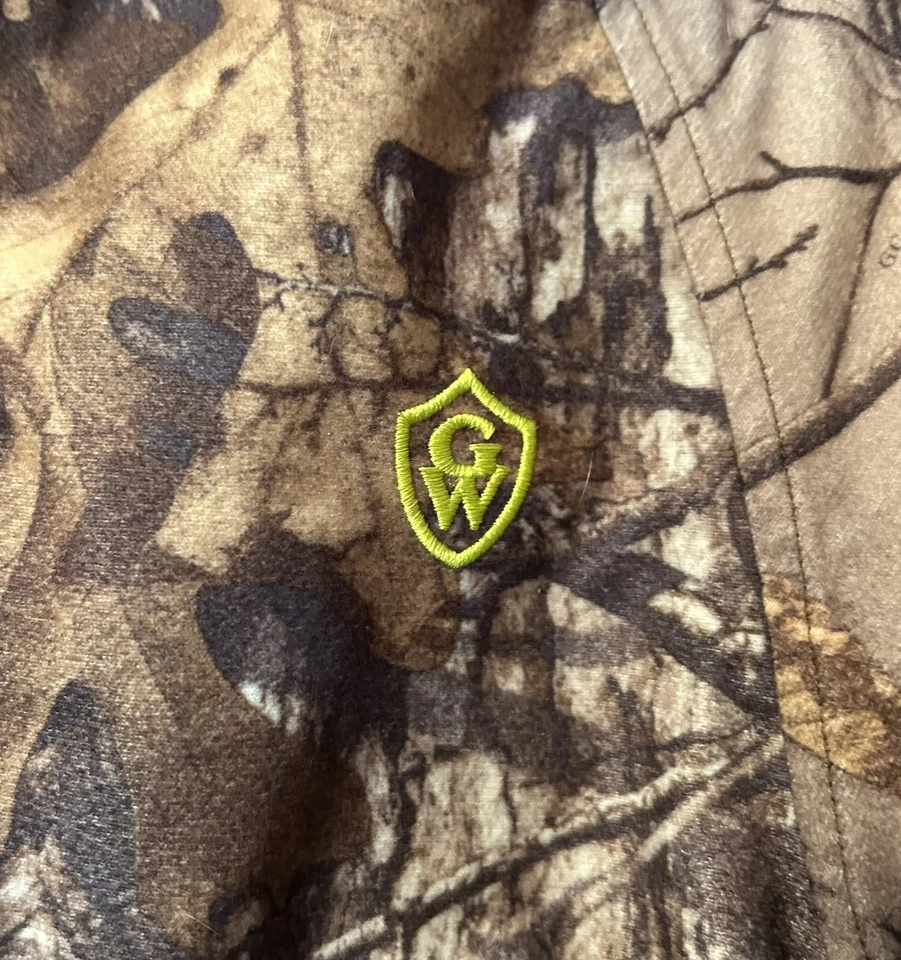 Boys Size Medium GAME WINNER jacket Camouflage with Hood full Zip Hunting - Image 3 of 4