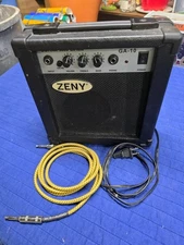 Zeny GA-10 Mini Guitar Amplifier – Portable Practice Amp Black