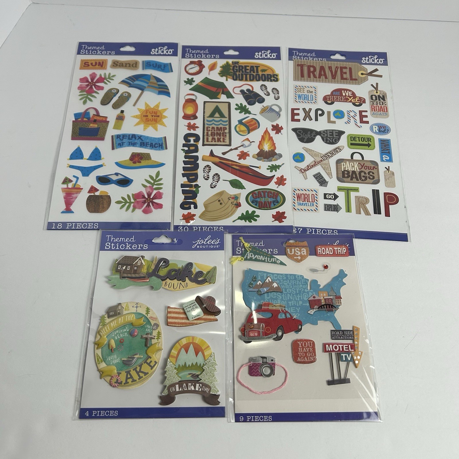 Lot of Road Trip & Camping Stickers! Themed Stickers Jolee’s Boutique ...
