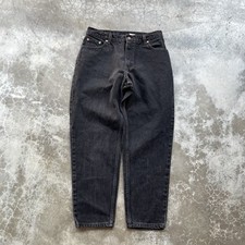 Vintage 90  s Black Levi  s 550 Faded Denim Jeans Women  s 12 29x27