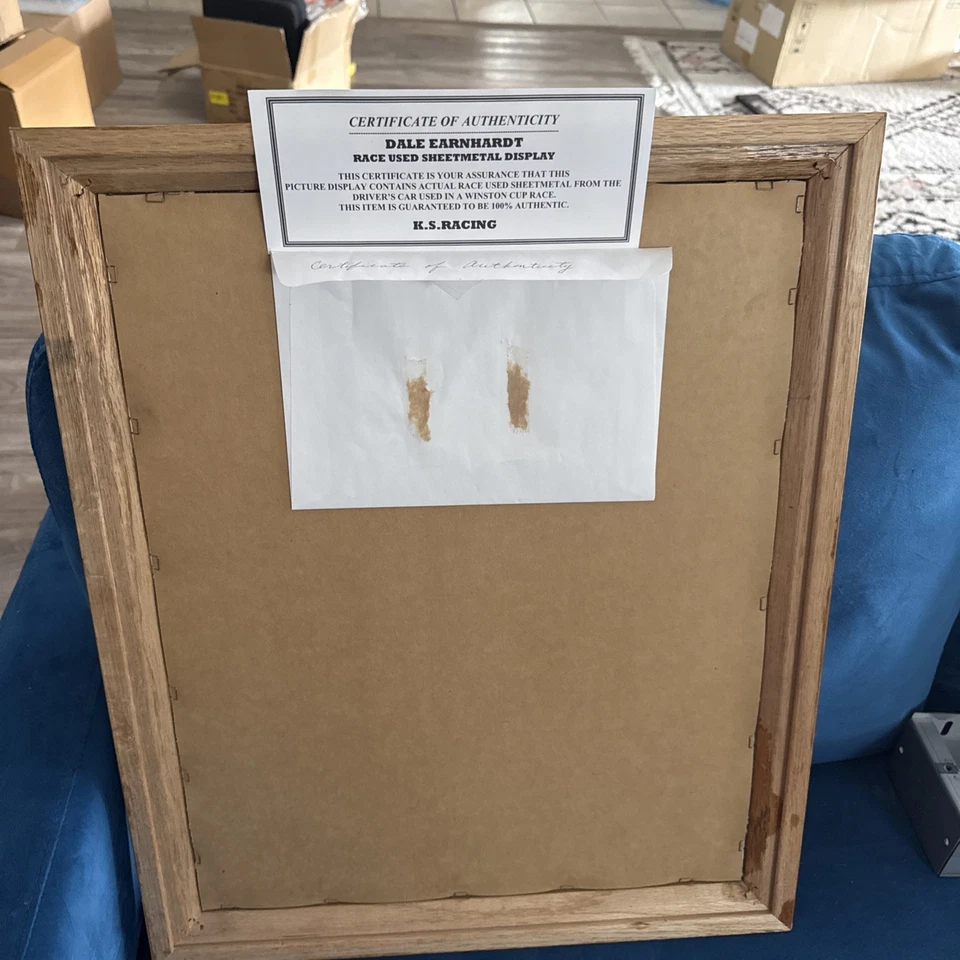 Placa con marco de chapa usada Goodwrench negra/plateada Dale Earnhardt #3 Race Foto 4 de 4
