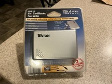 NOS TEVION 8 in 1 Memory Stick/Flash Card/SD Card Reader w/USB 2.0 Cable NIP