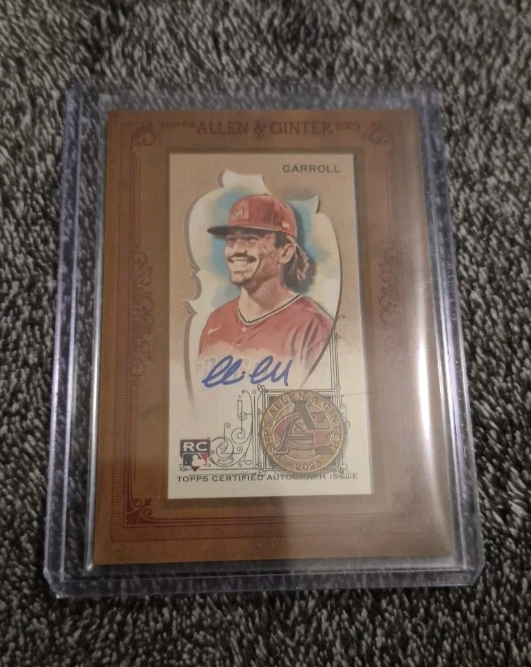 2023 Topps Allen & Ginter - Framed Mini Autographs Corbin Carroll RC #MA-CC