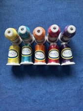 NEW Lot Of 10 Thread Art Polyester Embroidery Thread 100M 2 Each Color Inv 77