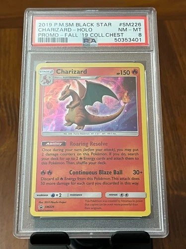 Charizard Fall '19 Collection Chest Promo #SM226 PSA 8