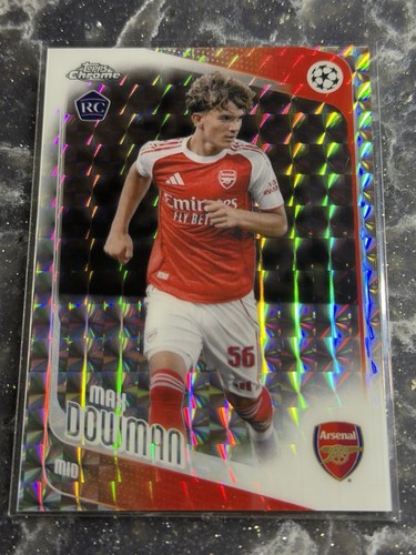 Max Dowman #57 2025 Topps Chrome UEFA card