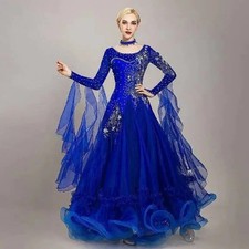 New Modern Dance Dress Ballroom Dance Performance Costume Waltz Dance Skirt