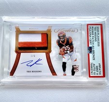 2020 Flawless FOTL TEE HIGGINS BRONZE /6 TRUE RPA Rookie Patch Auto 1/6 PSA 9🔥
