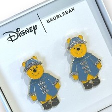 Disney Baublebar Winnie The Pooh Spring Raincoat Rain Easter Earrings Dangle