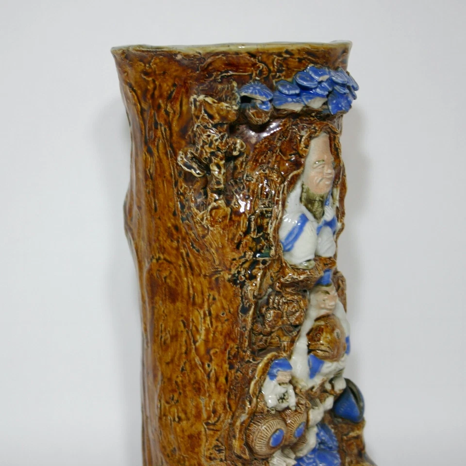 Edo period Hirado ware Relief carving of Daikoku and Ebisu rare - Image 4 of 4