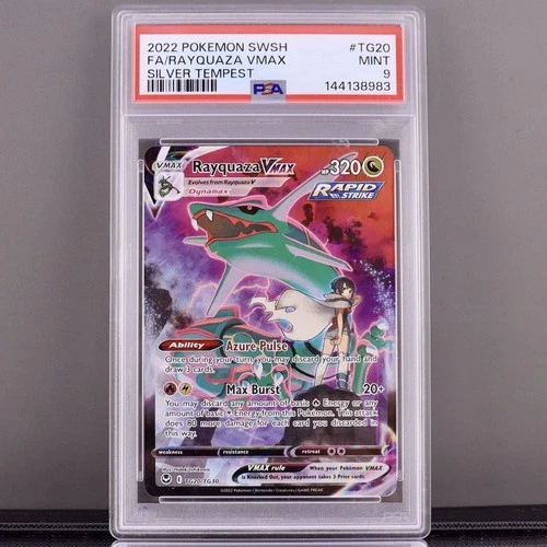 PSA 9 Rayquaza VMAX TG20/TG30 Silver Tempest Trainer Gallery Pokemon