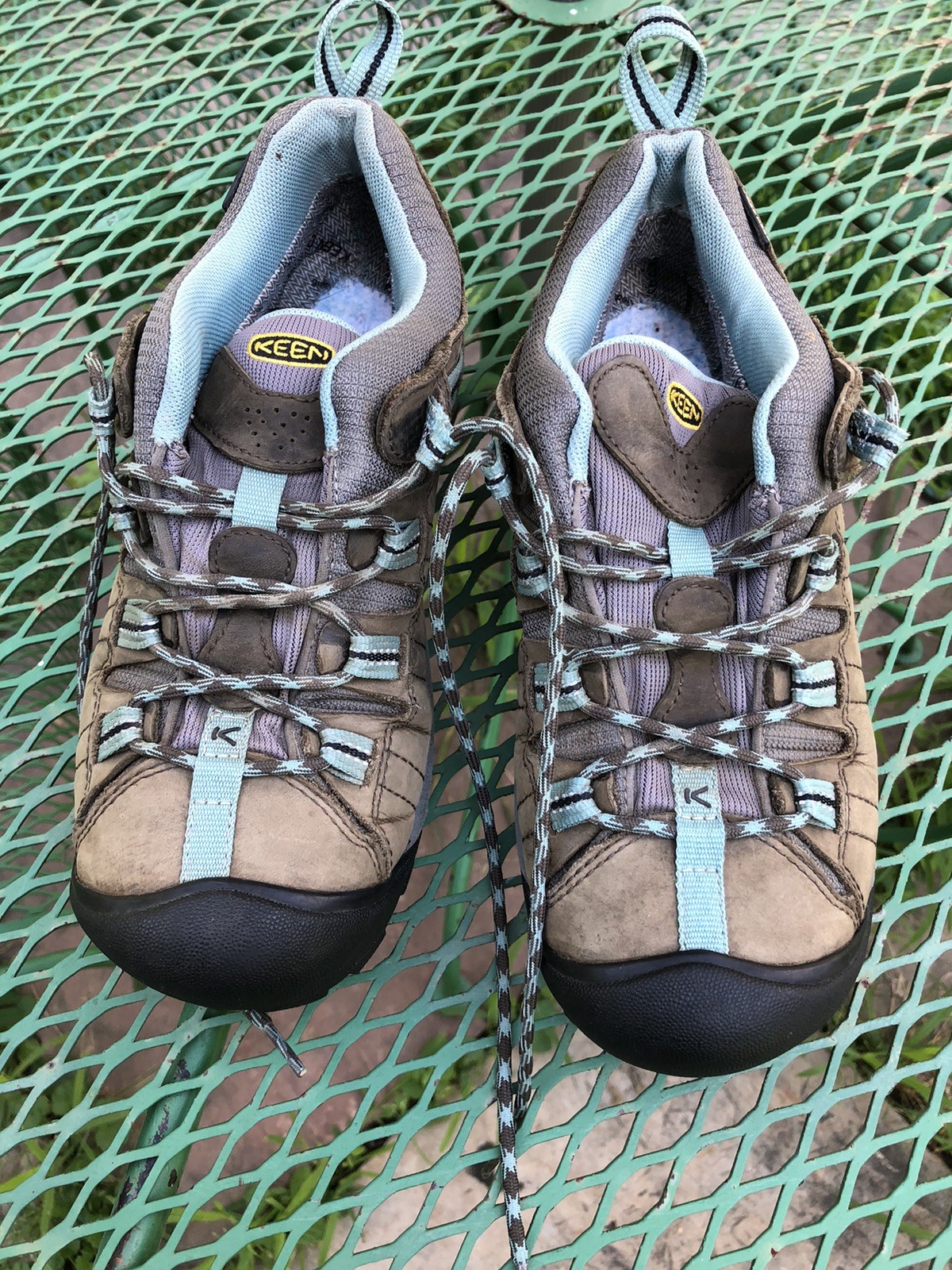 Scarpa da trekking donna KEEN Targhee II WP taglia 10 nero oliva blu minerale