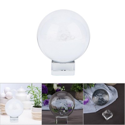 80mm Photographic Kristall Ball Schmuck Solar System (crystal Square Base)