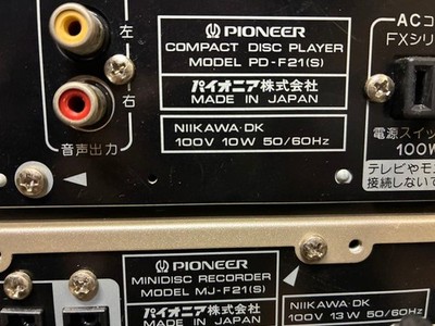 Pioneer PD-F21 MJ-F21 T-F21 SX-F21 Mini Component Stereo System