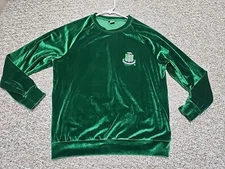 AKA Ivy Storehouse Alpha Kappa Alpha Velour Sweatshirt Green M Sorority