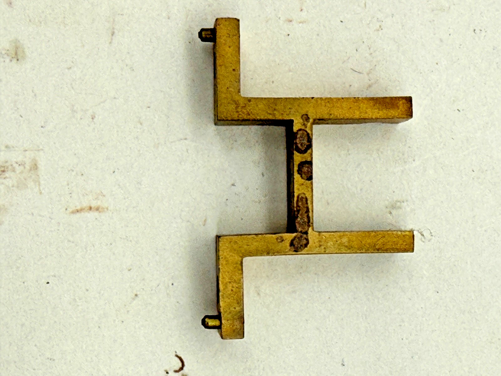 HERSCHEDE 9 TUBE CLOCK MOVEMENT PART PENDULUM PERCH ANCHOR BRIDGE (CM94-3122)