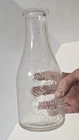 Vtg. Mike Horvath One Quart Embossed Glass Milk Bottle Northampton PA