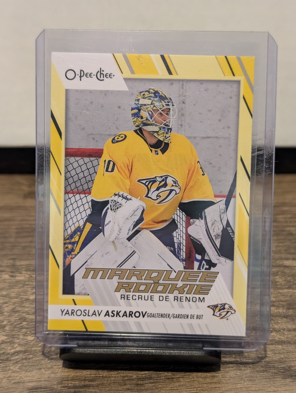 2023-24 O-Pee-Chee Marquee Rookie Yellow Border Yaroslav Askarov #541 Rookie RC