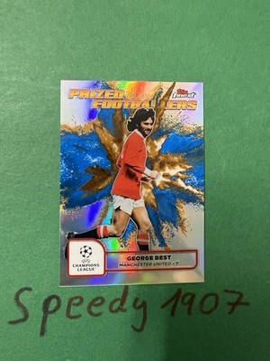 Topps Finest UCC 2024-25 Prized Fusion Best Manchester Blue Gold 1:207 PFF-10
