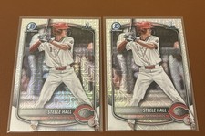 2025 Bowman Draft Chrome Steele Hall Mega Mojo Refractor SP 1st Bowman  (2)