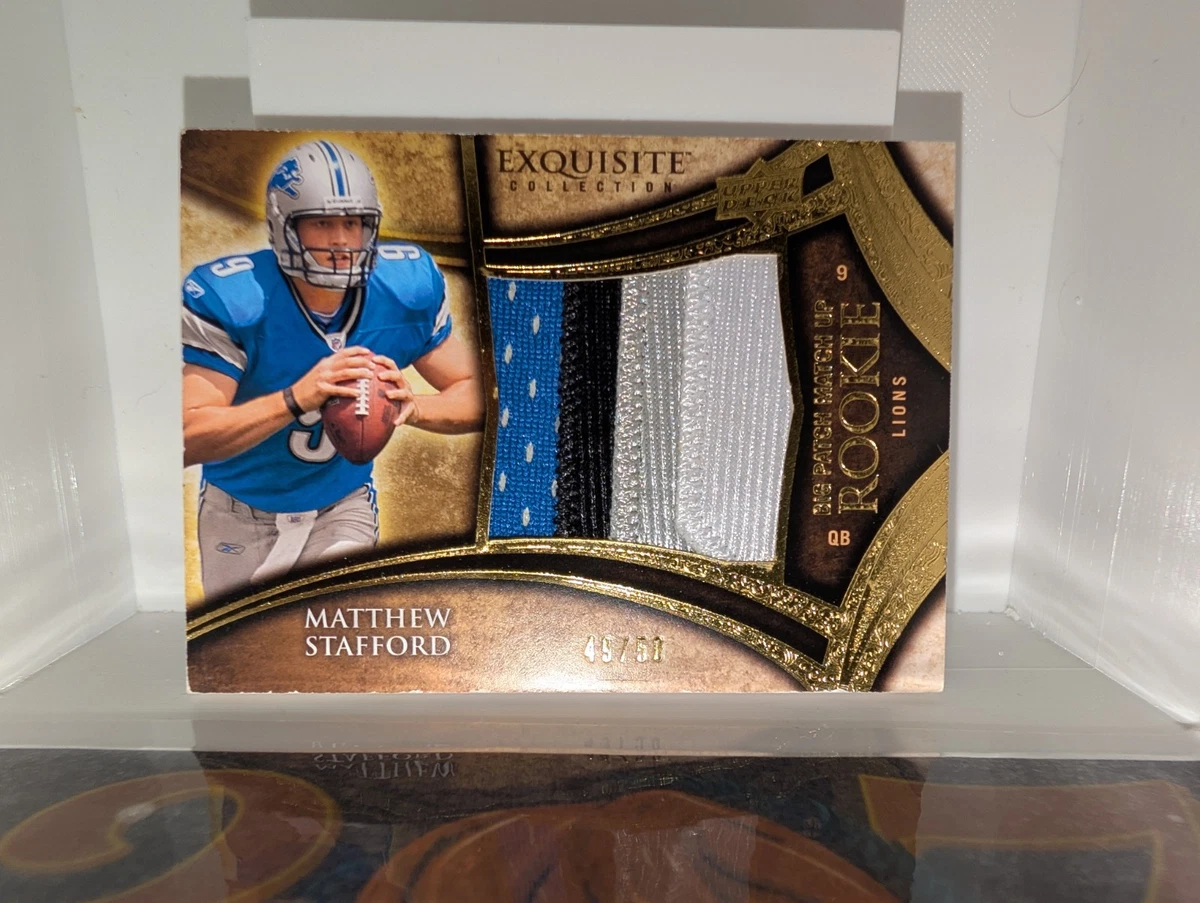 Matthew Stafford Lions/LA Rams 4 Card Lot (1 Jersey Patch S