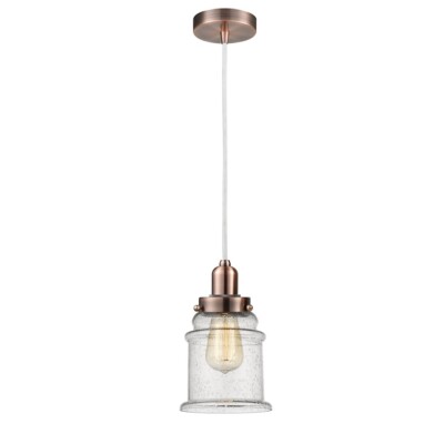 Innovations Whitney Canton Mini Pendant, AC Seedy/Bell/WH - 100AC-10W-0H-AC-G184