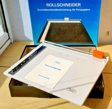 Carl Zeiss Jena Fotopapier Rollenschneider, Fotoschneider Papierschneider OVP 🔴
