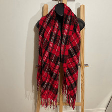 No brand, long plaid scarf one size