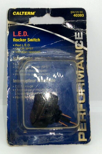 NEW Lighted Vibration Resistant CALTERM Black Oval LED Rocker Switch P ...