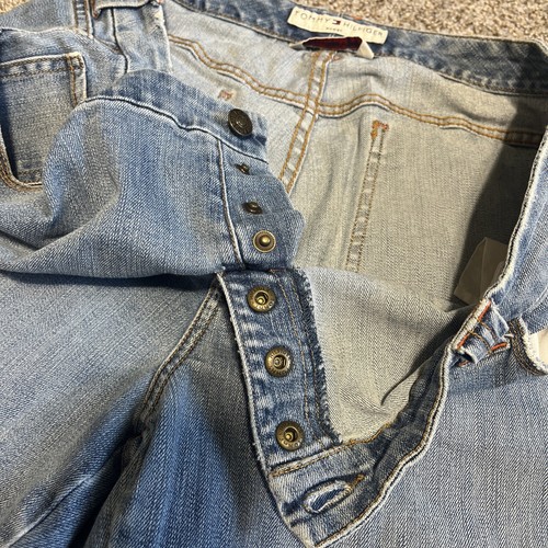 TOMMY HILFIGER COWBOY FIT SNAP FLY BOOT CUT JEANS 39 X 29 - Picture 5 of 15