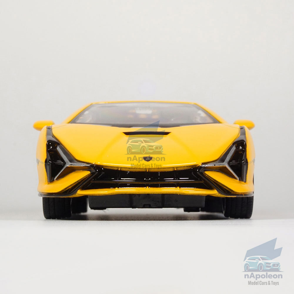 Lamborghini Sian イエローのオープンカー型ミニカー 1:32 Lamborghini Sian FKP 37 Model Car Diecast Vehicle