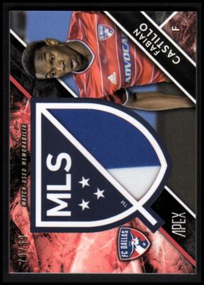 2016 Topps Apex MLS Crest Jumbo Relics #CJRFC Fabian Castillo Jersey /89 - NM-MT
