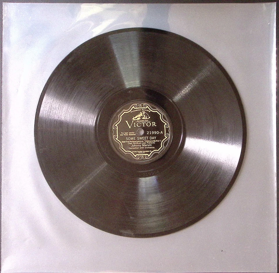 JOHNNY MARVIN SOME SWEET DAY/WHY DID YOU LEAVE ME ED SMALLE VICTOR 78RPM 172-55 - Image 2 of 3