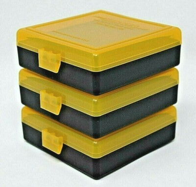 22 lr (4) Ammo Box / Case / Storage (100) Round .22LR, .25 ACP (YELLOW