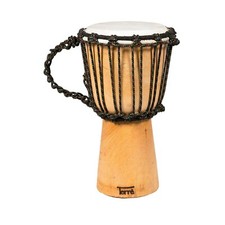 Terre Djembe Handmade Drum 12" Tall 6.5-7" Head Mahogany Wood Goat Skin