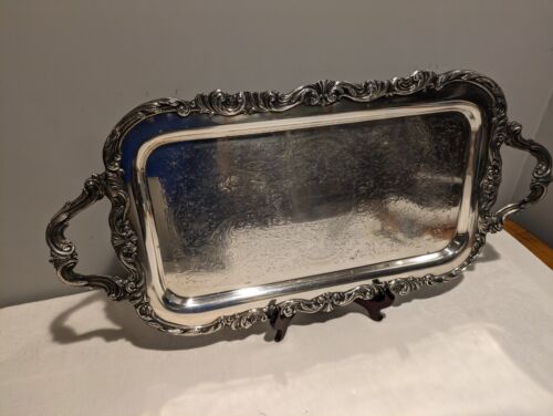 Vintage FB Rogers Silver Co 6377 Silver Plated 25" Serving Platter Tray - Picture 1 of 15