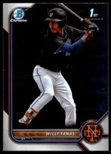 2022 Bowman Chrome Willy Fanas A12 New York Mets #BCP-196