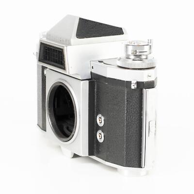 Praktica IV B Camera | Tessar 50mm f2.8 lens | M42 | White | G.D.R