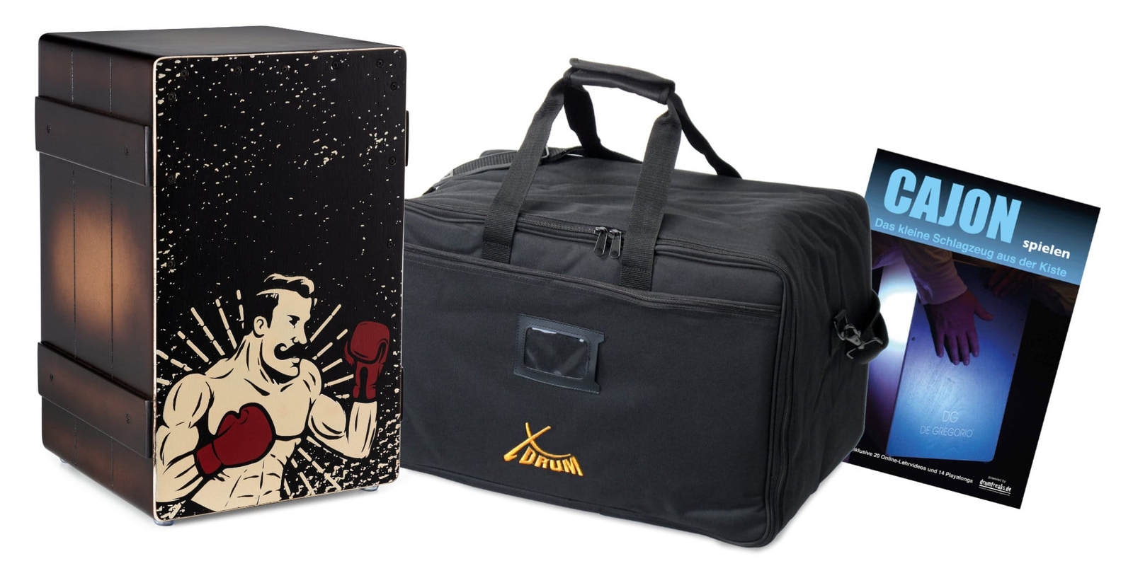 Cajon Percussion Trommel Trommelkiste Snare Design XDrum DS-BOX Set Bag Schule 21990₽