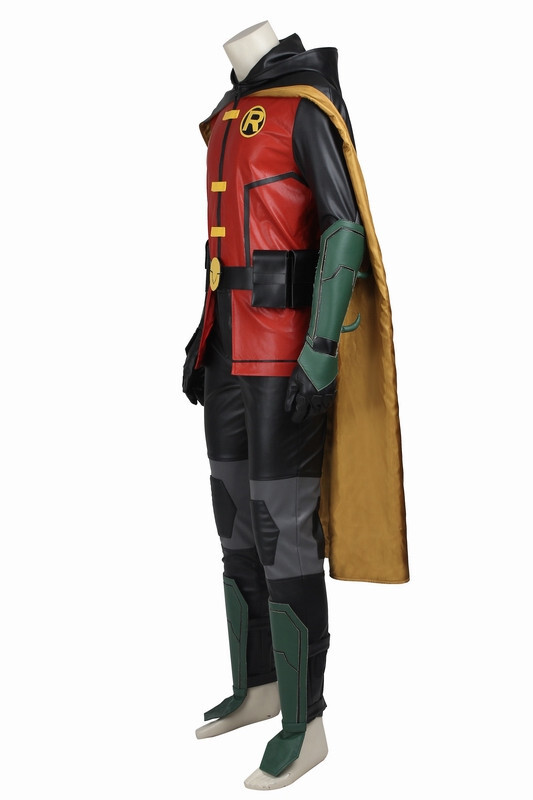 Robin Teen Titans Kostüm Für Erwachsene | Offizielles DC Comics Superhelden-Outfit In Grün – Inkl. Umhang & Maske